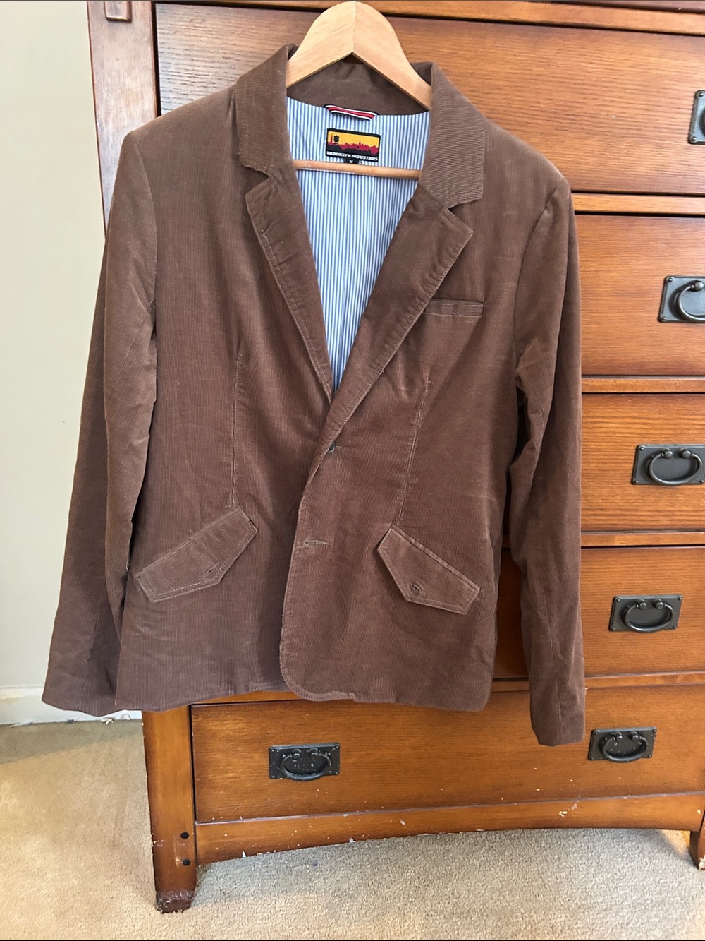 Brooklyn Industries Brown Corduroy Sport Coat